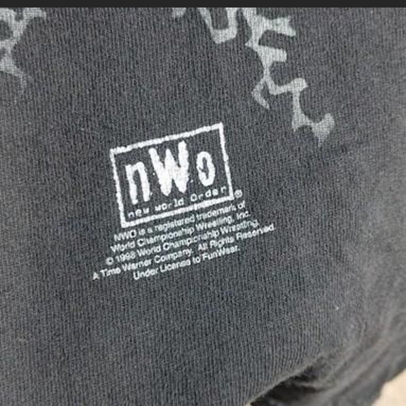 Vtg 1998 Macho Man Randy Savage nWo Wolfpac T-Shirt M Tultex USA - Picture 4 of 6